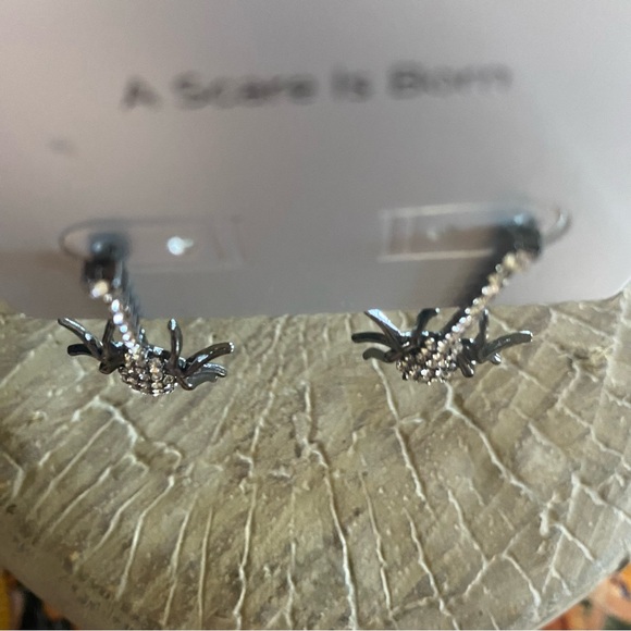 Sugarfix Baublebar Spider Crystal Drop Post Halloween Earrings NWT - Picture 4 of 8